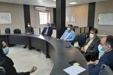 حضورمدیرکل مدیریت بحران استانداری دراداره کل هواشناسی هرمزگان